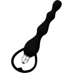 Flexibler Analvibrator aus Silikon, 19 cm, schwarz