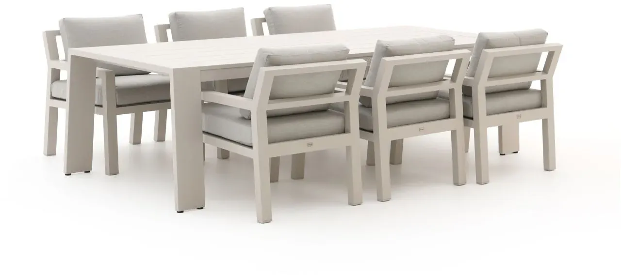 + 10 % Kassenrabatt | Bellagio Vinadio 255 cm Low Dining Gartenmöbel-Set 7-teilig