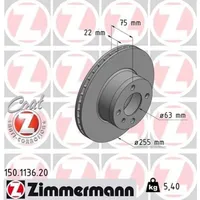 ZIMMERMANN Bremsscheibe COAT Z