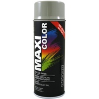 Maxi Color NEW QUALITY Sprühlack Lackspray Glanz 400ml Universelle spray Nitro-zellulose Farbe Sprühlack schnell trocknender Sprühfarbe (RAL 7032 kieselgrau glänzend)