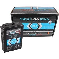 PATONA V-Mount Akku PATONA Platinum NANO V50 mit 47Wh Sony