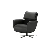 Hukla Relaxsessel Yuna Leder 78 x 88 x 82 cm Schwarz mit Relax-Funktion