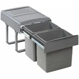 EKOTECH 90044162S Abfallsorter MEGA mit 2x 15 Liter, Abfallvolumen / 2-fach Tr...