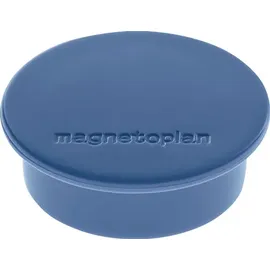 Magnetoplan Magnet Discofix Color, 10 Stück, Haftkraft ca. 2,2 kg, dunkelblau