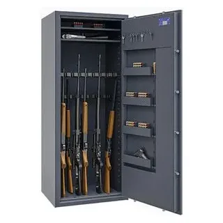 Müller-Safe Waffenschrank WSL1-10/20, 2 Fachböden, für 20 Langwaffen, Elektronikschloss, Klasse 1