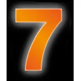 CONACORD Hausnummernleuchte 7 Reflektierend Orange