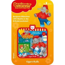 Entdecke Benjamin Blümchen 141 - Nachts in der Erfinderwerkstatt - Tigercards für unvergesslichen Hörspaß!
