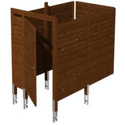 SKANHOLZ Brüstung, Breite: 275 cm, nussbaum