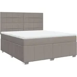 vidaXL Boxspringbett 180 x 200 cm Taupe