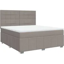 vidaXL Boxspringbett 180 x 200 cm Taupe