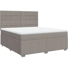 vidaXL Boxspringbett 180 x 200 cm Taupe