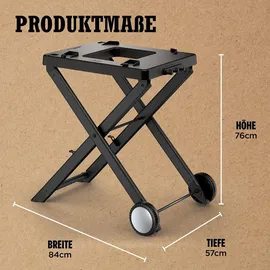 Ninja Grillständer 75,5 cm schwarz