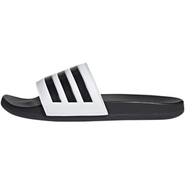 adidas Adilette Comfort Slide Sandal, Cloud White Core Black Core Black, 47