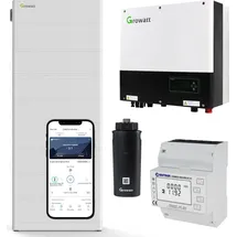 Growatt SPH10000TL3-BH-UP Hybrid Wechselrichter 20,4 kWh mit Solarspeicher-Set