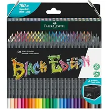 Faber-Castell Black Edition Buntstifte farbsortiert, 100 St.