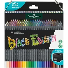 Faber-Castell Black Edition Buntstifte farbsortiert, 100 St.