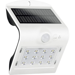 REV LED Solarleuchte mit Bewegungsmelder, außen, IP65, weiß weiß