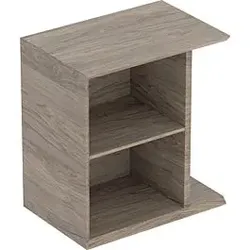 Geberit iCon Seitenelemet 502324JR1 37x40x24,5cm, für Handwaschbecken, nussbaum/Melamin Struktur