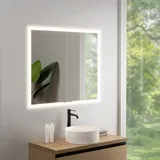 rivea Dia Einbau-Spiegelschrank B: 100 cm mit 2 Türen, mit umlaufender Beleuchtung, für die Schweiz, BR0546MI,