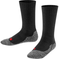 Falke Kinder Socken Active Warm SO Wolle Funktionsmaterial dick atmungsaktiv 1 Paar, Schwarz Black