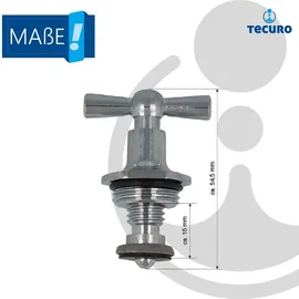 tecuro - Knebel Oberteil 1/2 Zoll DN 15 für Auslaufventile, verchromt