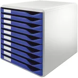 Leitz Schubladenbox 28,5 x 35,5 x 29 cm 10-tlg. blau