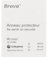 BRAVA ANNEAU PROTECTEUR - Anneau protecteur cutané, à usage unique. 18 mm 48 mm, épaisse 10 pc(s)