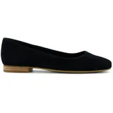 TOMS Damen Briella Ballerinas, Schwarze Velourslederoptik, 42.5 EU - 42.5 EU