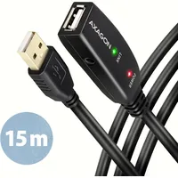 AXAGON ADR-215 aktives USB 2.0 Verlängerungskabel, USB-A Stecker/Buchse - 15m