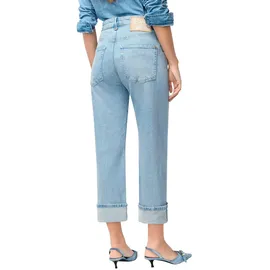 MAC Baggy Straight Jeans in Hellblauer Waschung-D36