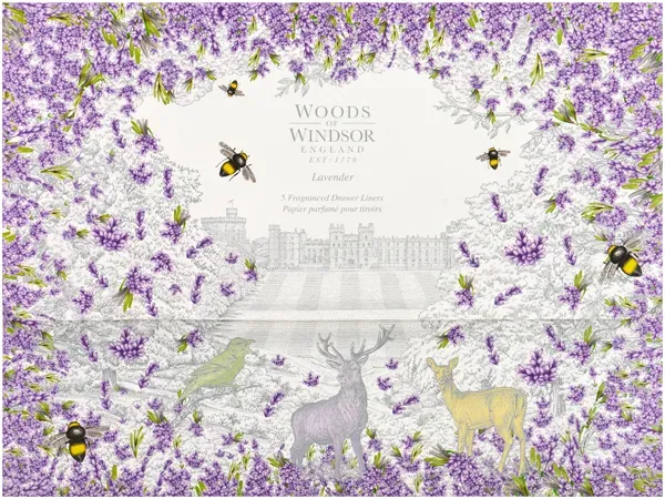 Woods of Windsor Lavender Drawer Liner - 5 Stück