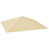 MC Star Pavillon Ersatzdach für Pavillon 3 x 3 m wasserabweisend Pavillondach, UPF30+ Ersatzbezug Oxford-Stoff, 370 g/m2, Beige