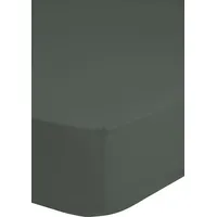 HIP Spannbettlaken Baumwolle-Satin 140 x 200 - 180 x 200 cm Grün