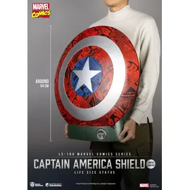 Beast Kingdom Toys Captain America Schild Life Size Statue 64 cm