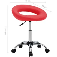 vidaXL Arbeitshocker rot