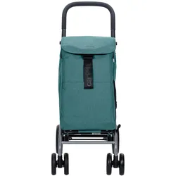 CARLETTEinkaufstrolley Einkaufswagen Klappbar Grocery Trolley Shopping Cart 53 l, Kühltasche 10L, eine Große Kapazität von 25 kg, Für Einkaufen-Dunkelcyan