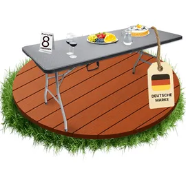 Novaterra Buffettisch Klappbar Rattan
