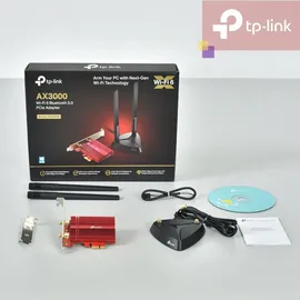 TP-Link Archer TX3000E WLAN Adapter PCIe x1 mit 2 Antennen