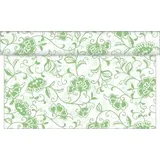 sovie HOME Tischläufer Liv in Apfelgrün aus Linclass® Airlaid, 40 cm x 4,80 m, 1 Stück - Floral Blumen