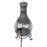 Mendler Terrassenofen HWC-F71, Feuerstelle Terrassenkamin Gartenkamin Gartenofen, Gusseisen 11,7kg