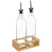 5Five - öl-essig-flaschen glas bambus 0,48l