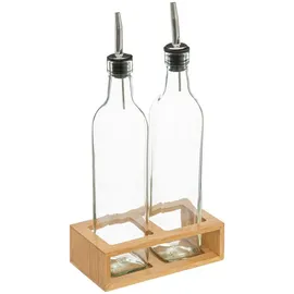 5Five - öl-essig-flaschen glas bambus 0,48l
