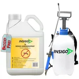 INSIGO Ameisen Abwehrspray 5L + 5L Drucksprüher - Ameisenmittel mit mechanischer Wirkung auf Ameisen - Effektiver Schutz für Haus & Garten - Ameisen Spray mit Sofortwirkung