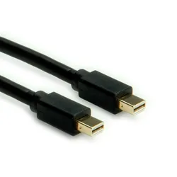 ROLINE Mini DisplayPort Kabel, v1.4, mDP - mDP, ST - ST, schwarz, 1 m