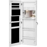 Schmuckschrank mit rahmenloser Spiegeltür