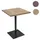 Mendler Bistrotisch HWC-H10 70 x 70 cm Hellbraun