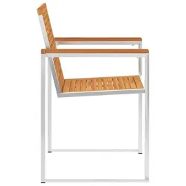 vidaXL Gartenstuhl 8 St. mit Kissen 8 x 8 x 8 cm blau