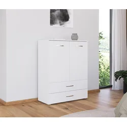 rauch Kommode »Aditio« - 93x42x119cm - weiß - Holz / Holz