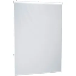 Relaxdays Duschrollo, 120x240 cm, Seilzugrollo für Dusche & Badewanne, Decke & Fenster, Badrollo wasserabweisend, weiß