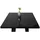 chefgastro Stehtisch 105-107 x 60 x 60 cm Schwarz